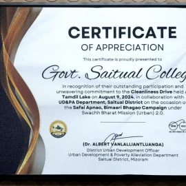 Appreciation certificate from DUDO (09.08.2024)