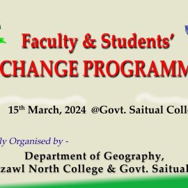 Faculty Exchange (Geography Dept.), 14 & 15, March, 2024